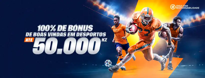 100% de bónus de boas vindas em desporto na bantubet angola